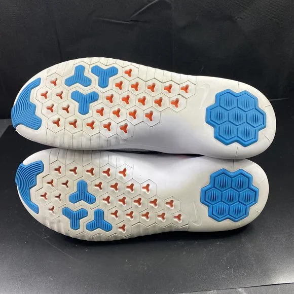 Nike Free TR8 Low Textile Trainers AJ7681-008 Blue/Orange/White Sz 10.5 - Picture 7 of 10